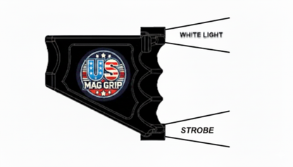 US Mag Grip: ILLUMINATED WHITE STROBE
